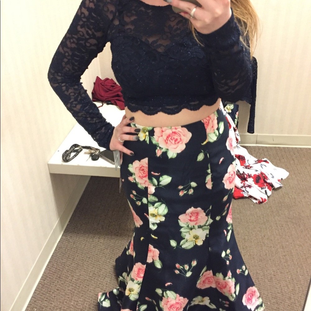 Two Piece Prom Dress
